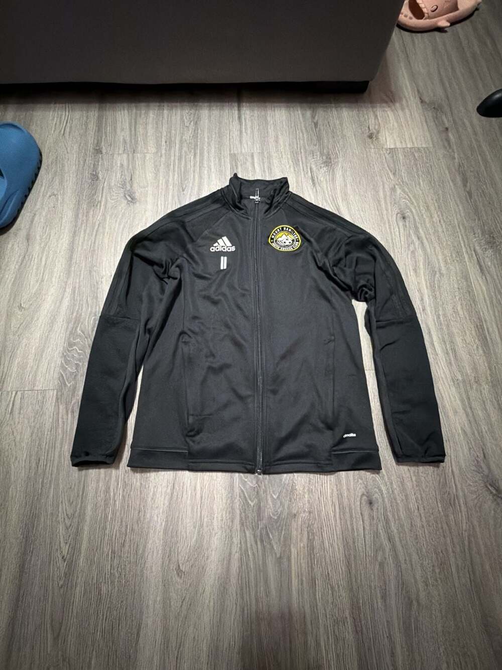 Adidas Mount Hamilton Youth Soccer Club Climalite Full Zip Track Jacket Black